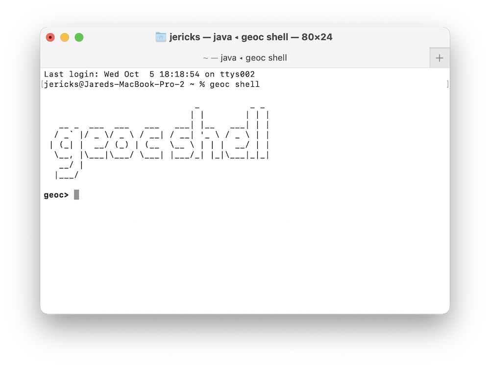 geoc shell