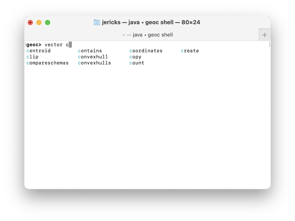 geoc shell vector