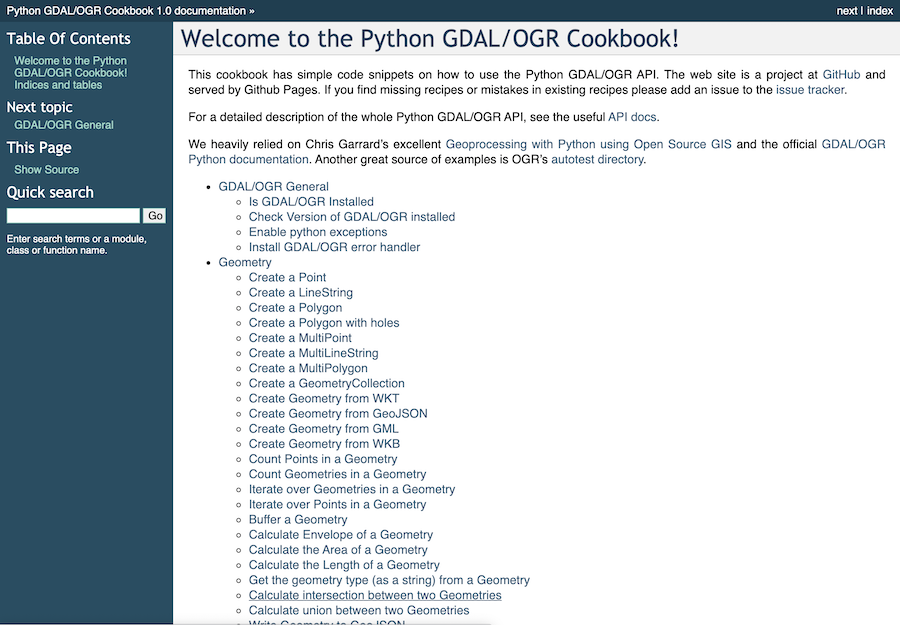 Python GDAL Cookbook