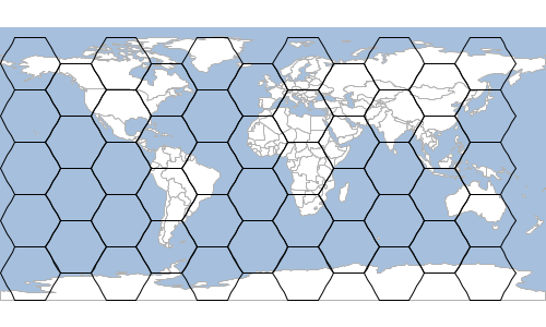 layer graticule hexagon